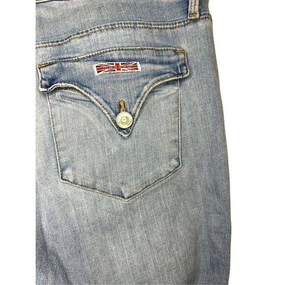 Hudson Women’s 31 Jeans Collin Midrise Bootcut Medium Wash Stretch Crop Denim - Picture 6 of 9